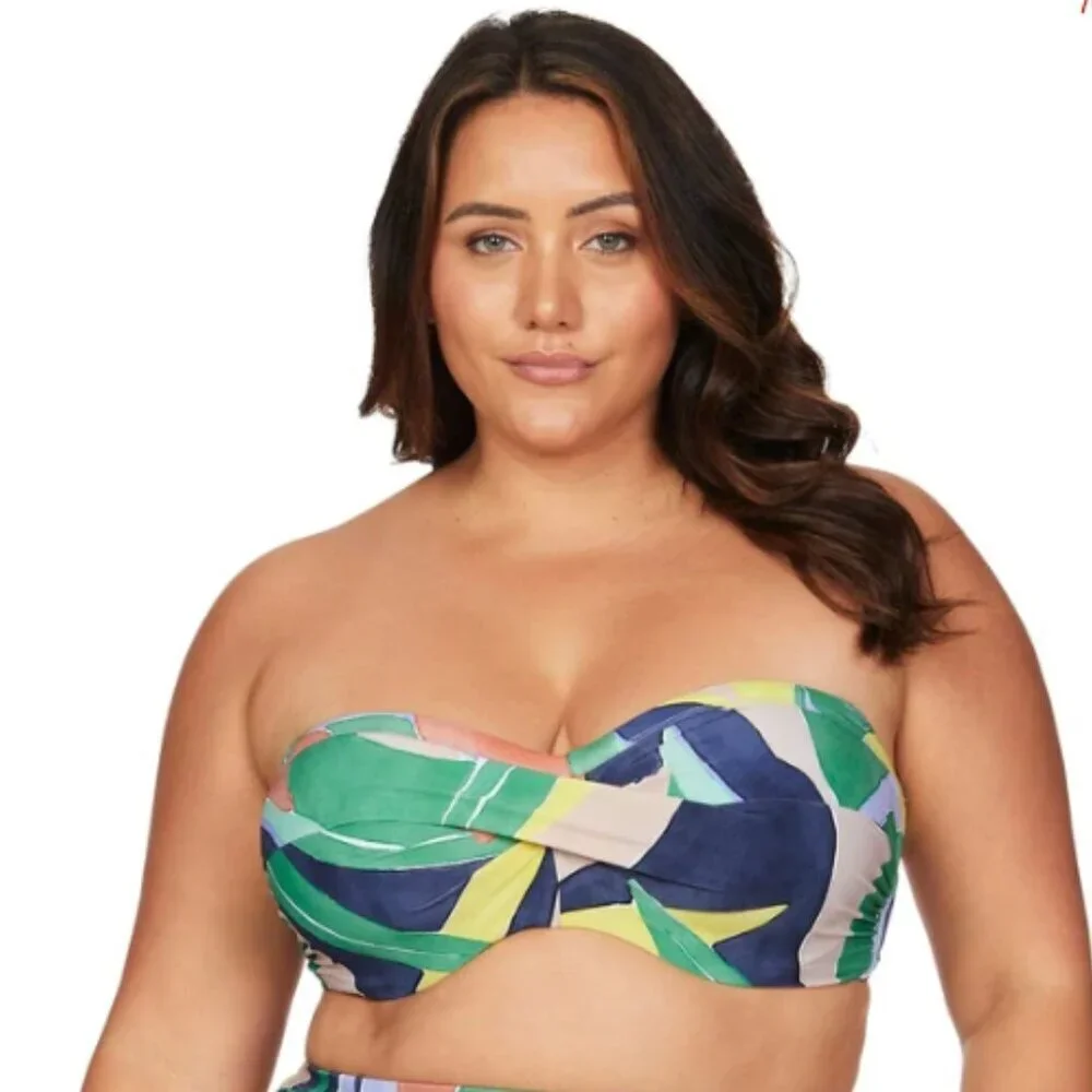 NWT Artesands L'Avana Botticelli Bandeau Bikini Top